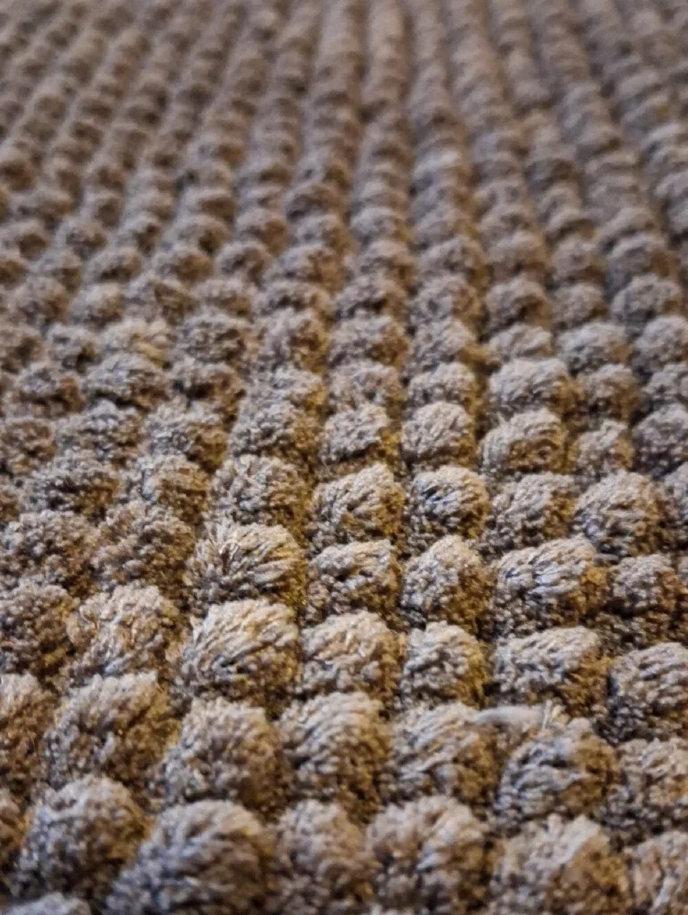 Dark Brown Bubble Rug 22